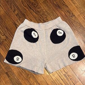 Dressed in LALA Gray and Black Stylish Shorts